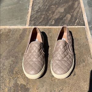 Steve Madden quilted leather slip on sneaker